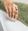 Green Solid Microfiber 3 X 5 Feet Tufted Carpet