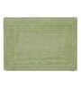 Green Solid MicroFibre 14x10 Inches Antiskid Bath Mats