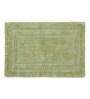 Green Solid MicroFibre 14x10 Inches Antiskid Bath Mats