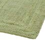 Green Solid MicroFibre 14x10 Inches Antiskid Bath Mats