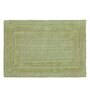 Green Solid MicroFibre 14x10 Inches Antiskid Bath Mats