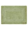 Green Solid MicroFibre 14x10 Inches Antiskid Bath Mats
