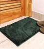 Green Solid Microfibre 17x12 Inches AntiSkid Door Mat