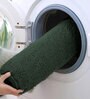 Green Solid Microfibre 17x12 Inches AntiSkid Door Mat