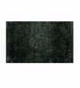 Green Solid Microfibre 24x16 Inches AntiSkid Bath Mat