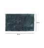 Green Solid Microfibre 36x24 Inches AntiSkid Bath Mat