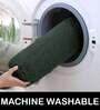Green Solid Microfibre 36x24 Inches AntiSkid Bath Mat