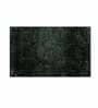 Green Solid Microfibre 36x24 Inches AntiSkid Bath Mat
