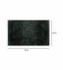 Green Solid Microfibre 36x24 Inches AntiSkid Bath Mat