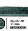 Green Solid Microfibre 36x24 Inches AntiSkid Bath Mat