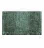Green Solid Microfibre 36x24 Inches AntiSkid Bath Mat