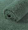Green Solid Microfibre 36x24 Inches AntiSkid Bath Mat