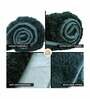 Green Solid Microfibre 36x24 Inches AntiSkid Bath Mat
