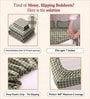 Green Checkered Polycotton Double King Fitted Bedsheet With 2 Frill Pillow Covers