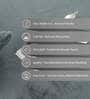 Grey Solid Polyester 30x18 Inches AntiSkid Bath Mat