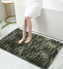 Green Solid Polyester 36x24 Inches Super Soft Bath Mat