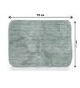 Green Solid Polysterene 27.5x20 Inches Max Absorbant Bath Mat