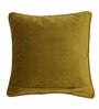 Green Solid Velvet 16 x 16 Inches Cushion Cover