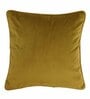 Green Solid Velvet 16 x 16 Inches Cushion Cover