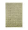 Green Solid Viscose 3 ft X 5 ft Flat Weaves Carpet
