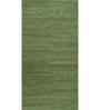 Green Solid Wool 5 ft X 8 ft Hand Tufted Rectangle Carpet