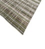 Green Solid Wool and Viscose 6 ft X 9 ft Hand Woven Carpet