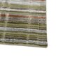 Green Solid Wool and Viscose 6 ft X 9 ft Hand Woven Carpet