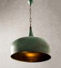 Green Metal Single Hanging Lights