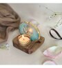 Green Stone Figurine Tea light Holder