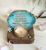 Green Stone Figurine Tea light Holder