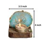 Green Stone Figurine Tea light Holder