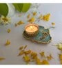 Green Stone Figurine Tea light Holder