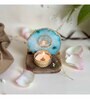 Green Stone Figurine Tea light Holder