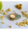 Green Stone Figurine Tea light Holder