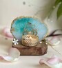 Green Stone Figurine Tea light Holder