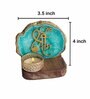 Green Stone Figurine Tea light Holder