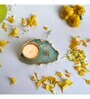 Green Stone Figurine Tea light Holder