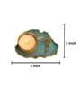 Green Stone Figurine Tea light Holder