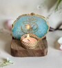 Green Stone Figurine Tea light Holder