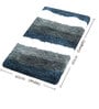 Green Stripe Microfiber 24x16 Inches Super Soft Bath Mat