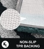 Green Stripe Microfibre 30x18 Inches AntiSkid Bath Mat