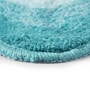 Green Geometric Microfibre 20x14 Inches AntiSkid Bath Mats (Set of 2)