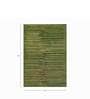 Green Stripes Wool & Viscose 6 ft x 9 ft Hand Tufted Carpet