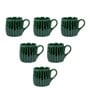 270 ML Green Ceramic Cups Set of 4