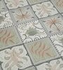 Green Stylized Floral Motifs 210 TC 100% Cotton Superking Bedsheet with 2 Pillow Covers