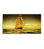 Green Sunset Canvas Wall Painting