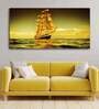 Green Sunset Canvas Wall Painting