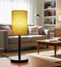 Green Texture Cylinder Fabric Shade Table Lamp, Minimalist Bedside Lamp with Metal Base for Bedroom, Living Room & Study