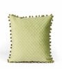 Green Textured Velvet 12 x 12 Inches Cushion Covers (Set of 2)