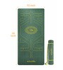 Green Thermoplastic Elastomer 72X24 Inches Anti Skid Yoga Mat